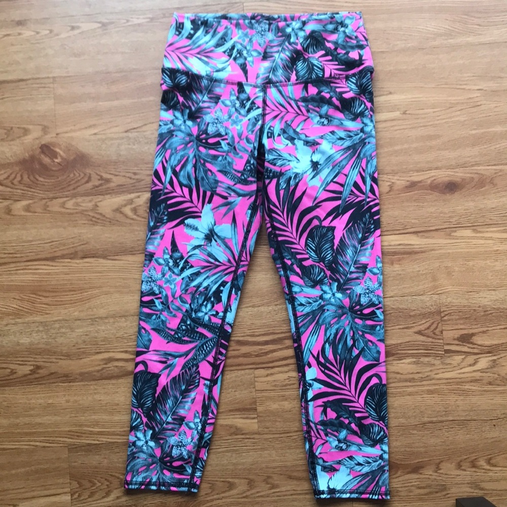 Tropical Hawaiian Print Leggings